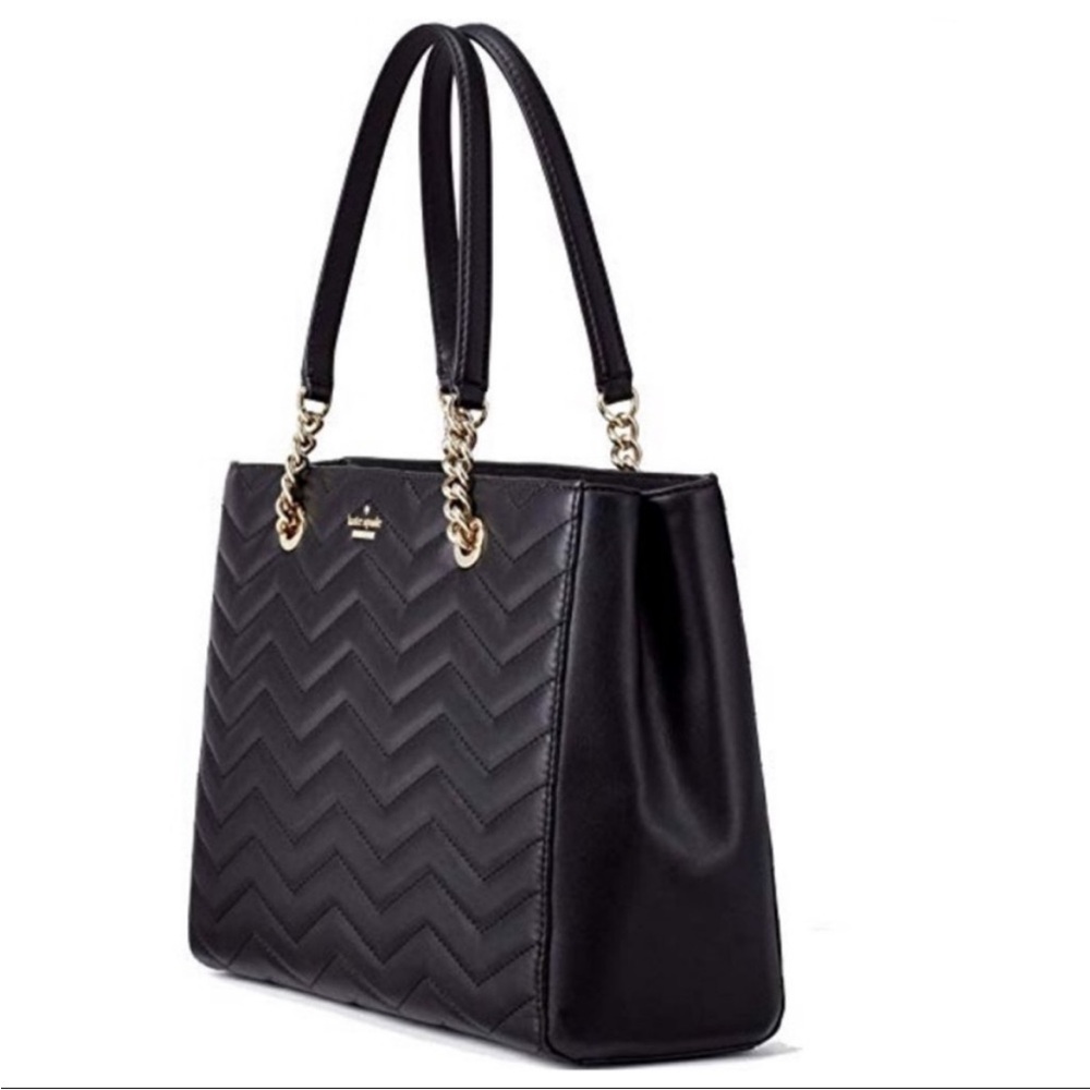 NWT Kate Spade Reese Park Courtnee Large Quilted Leather Tote shoulder Bag - Picture 4 of 10